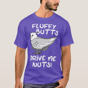 T-shirt des fesses moelleuses me donnent des noix blanc