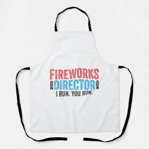 T - Shirt des Feuerwerksdirektors am 4. Juli Shirt Schürze