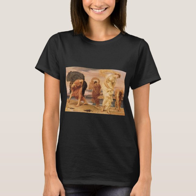 T-shirt Des Filles Grecques Ramassent Des Galets Par Lord  (Devant)