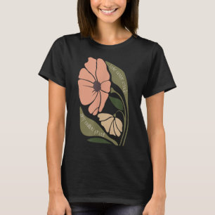 T-shirt Des fleurs de saumons subtils anti-rhum P Manifest