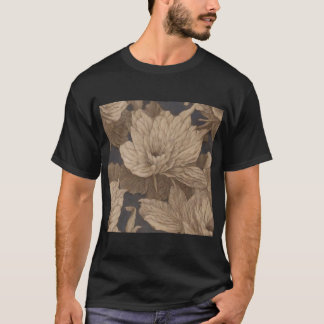 T-shirt Des fleurs d'indigo mourantes à côté du chemin ver