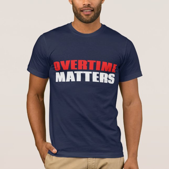 T-shirt Des heures supplémentaires sujets (Devant)