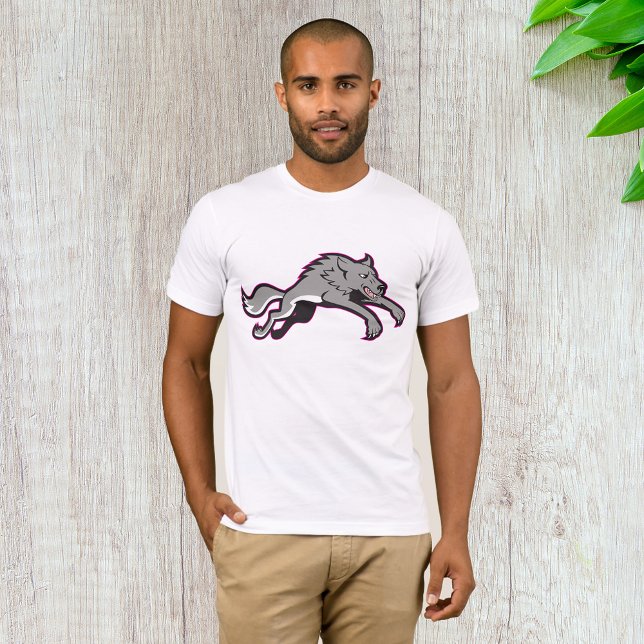 T-shirt des hommes attaquant des loups (Créateur téléchargé)