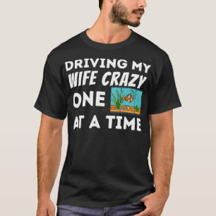 T-shirt Des Hommes Conduisant Ma Femme Crazy Poisson Gardi