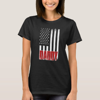 T-shirt Des Hommes Déchiré Américain Drapeau Papa Américai