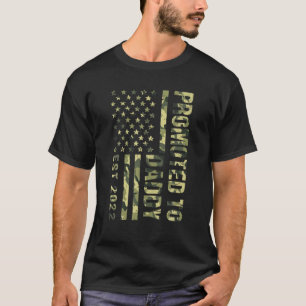 T-shirt Des Hommes Promus À Papa Américain Drapeau Pères C