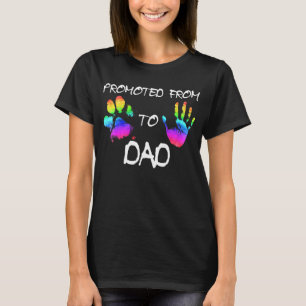 T-shirt Des Hommes Promus De Papa Chien À Papa Humain Rain