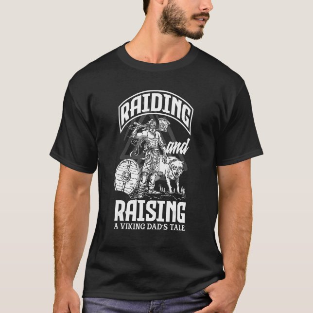 T-shirt Des hommes qui descendent et élèvent le récit d'un (Devant)