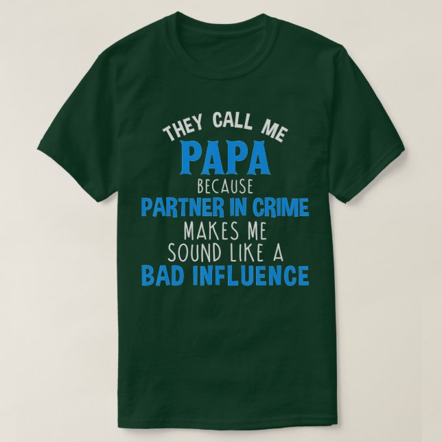 T-shirt Des hommes qu'on appelle Papa parce qu'on est part (Design devant)