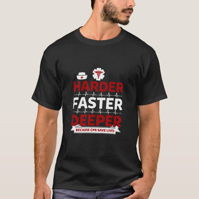 T-shirt Des infirmières comme ça plus difficile plus rapid (Devant)