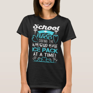 T-shirt Des Infirmières Sauvons Le Monde Un Pack De Glace
