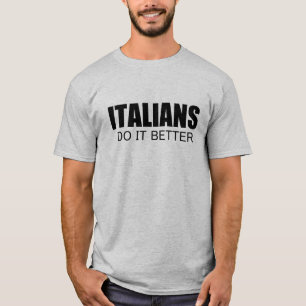 T-shirt des Italiens il améliorent