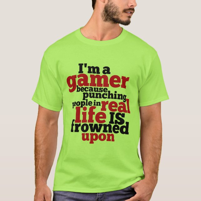 T-shirt des joueurs amusants pour les Geeks de jeu (Devant)
