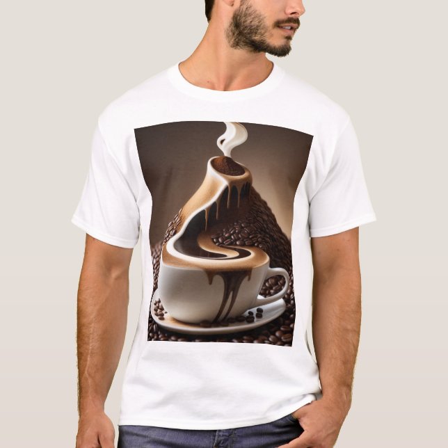 T - Shirt des Kaffeeflusses (Vorderseite)