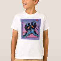 T - Shirt des Kindes - Cowboystiefel in der Nacht