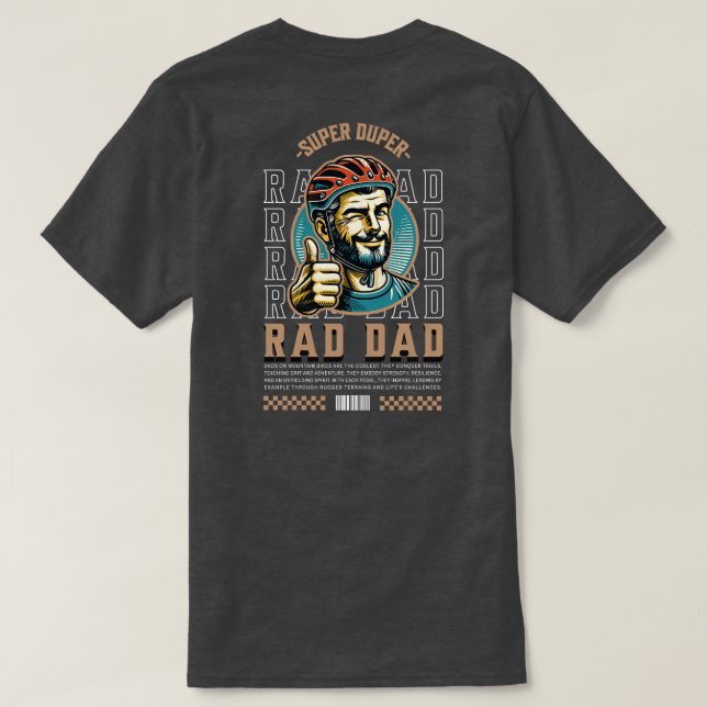 T - Shirt des krassen Vaters Vater (Design Rückseite)