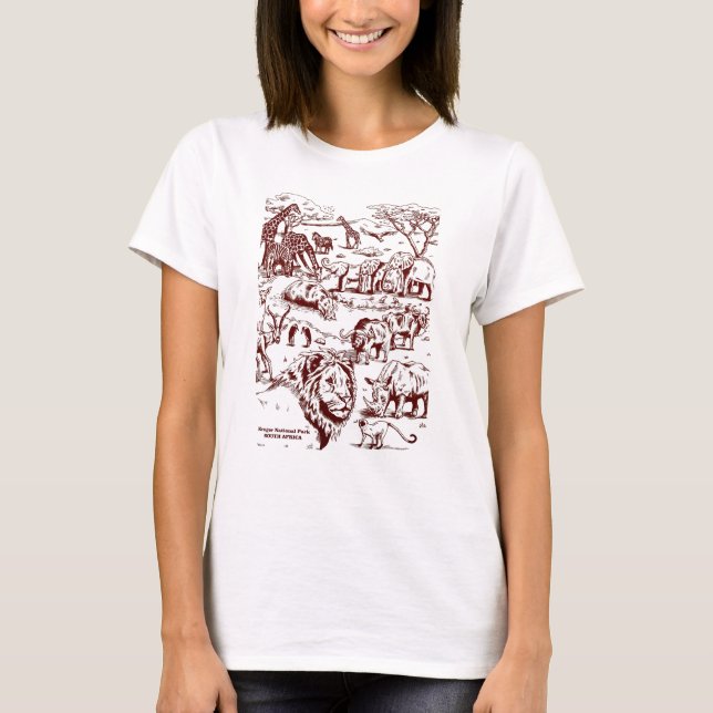 T - Shirt des Krüger Nationalparks (Vorderseite)
