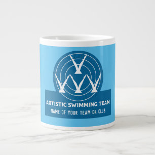 T - Shirt des künstlerisch synchronisierten Schwim Jumbo-Tasse
