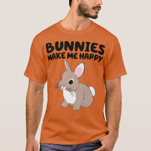 T-shirt Des lapins Me Rendent Heureux Mignonne Lapin De Pâ