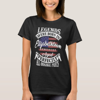T-shirt Des Légendes Sont Nées Dans Elizabethtown Kentucky