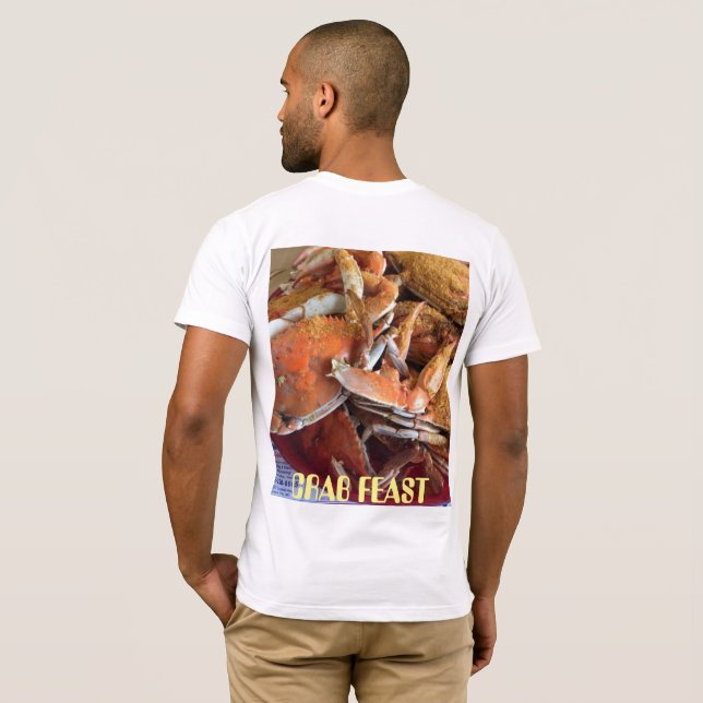 T-Shirt des Mens de fête du crabe (Dos entier)