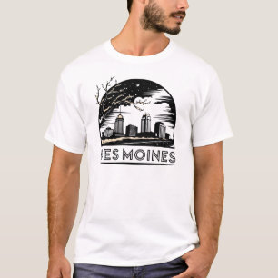 T-shirt Des Moines City Iowa USA