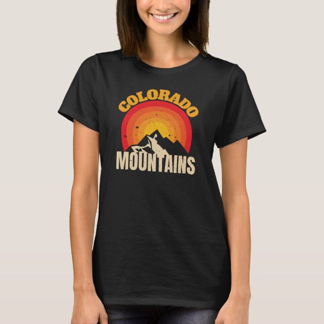 T-Shirt des montagnes du Colorado (Devant)