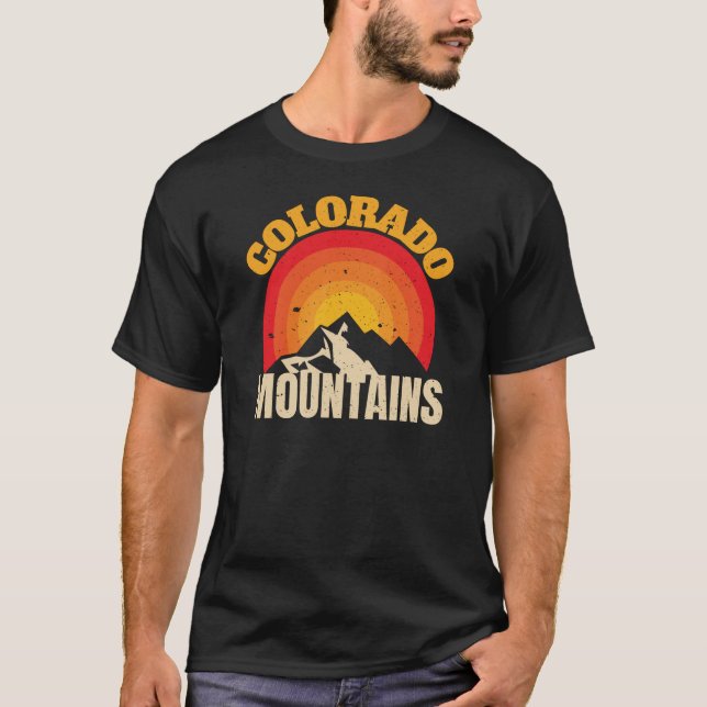 T-Shirt des montagnes du Colorado (Devant)