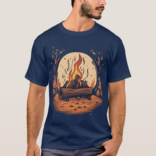 T-Shirt des nuits du feu de camp (Devant)