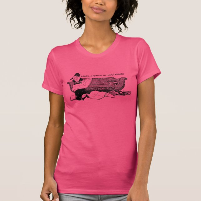T-shirt Des oeufs, j'ai oublié d'avoir des enfants ! (Devant)