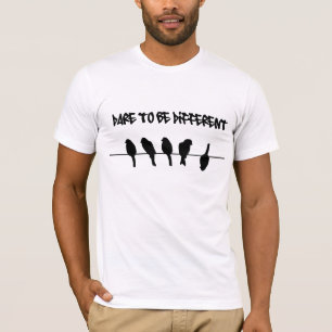 T-shirt Des oiseaux sur un fil - osez être différent