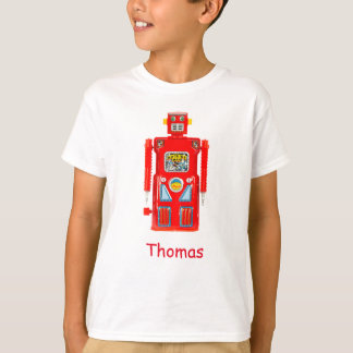 T - Shirt des personalisierten Robot Boy