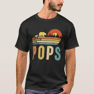 T-shirt Des Pops Comme Un Grand-Père Uniquement Des Hommes