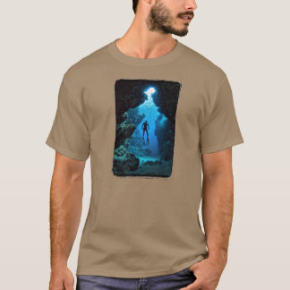 T-shirt Des profondeurs - organiques. Cendre (hommes)
