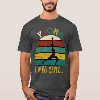 T-shirt Des Psoas Thérapeutiques Drôle Je Disais Retro Vin