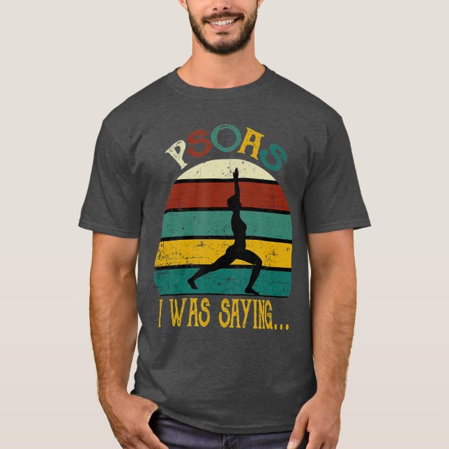 T-shirt Des Psoas Thérapeutiques Drôle Je Disais Retro Vin (Devant)