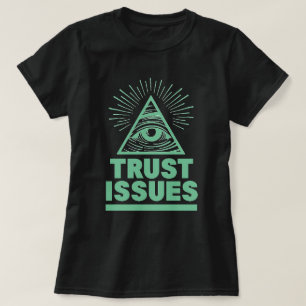 T-shirt des questions de confiance