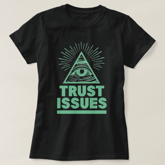T-shirt des questions de confiance (Design devant)