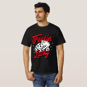 T-shirt Dés rétro Casino Chanceux & Cartes