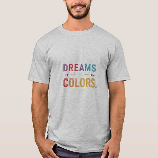T-shirt "Des rêves aux couleurs : une tapisserie d'imagina (Devant)