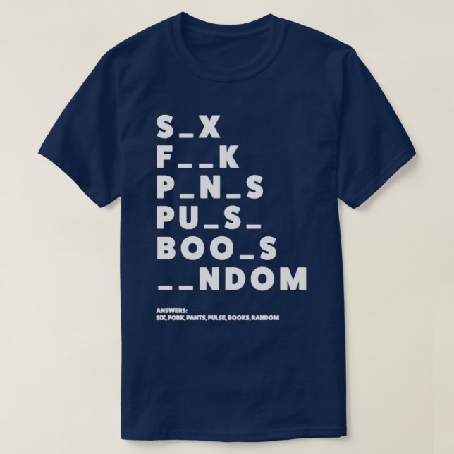 T-shirt Des Riddles Avec Des Termes Ambigus Des Pensées Im (Design devant)