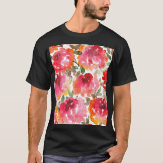 T-shirt Des roses rouges en habit, des motifs sans soudure