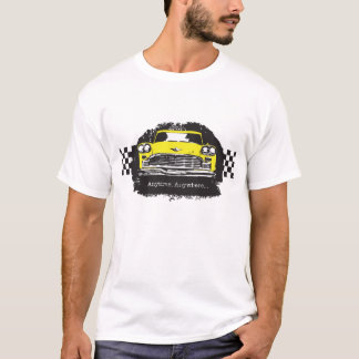 T - Shirt des Schachbrett-Fahrerhaus-Taxi-Fahrers