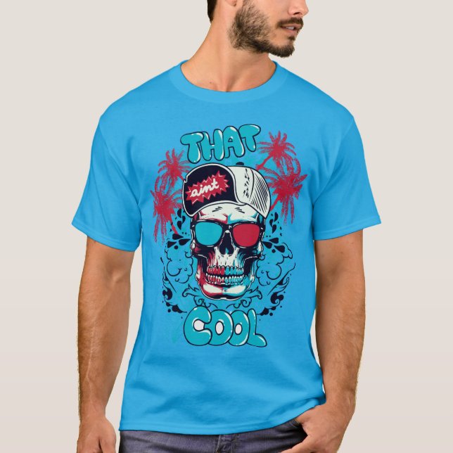 T-Shirt des Schädels: Cool ist tot (Vorderseite)