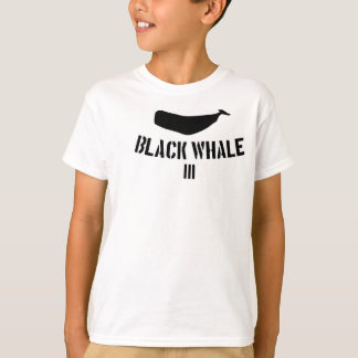T-Shirt des schwarzen Wal-III für das Kiddos