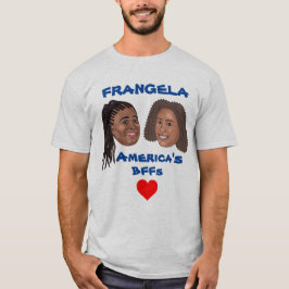 T-shirt des têtes de caricature de Frangela