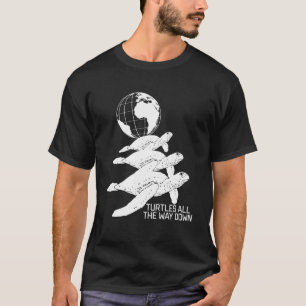 T-shirt Des tortues jusqu'à la philosophie multiverse