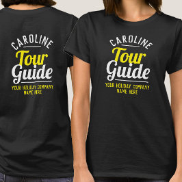 T - Shirt des Tour Guide auf beiden Seiten gedruck