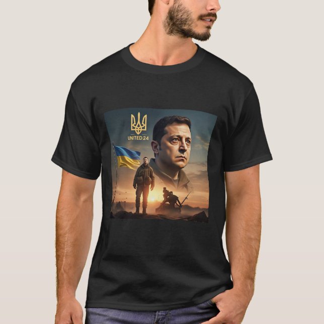 T - Shirt des ukrainischen Präsidenten Zelenskyy (Vorderseite)