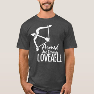 T-shirt Des Valentins Armés et Extrêmement aimables Jour L